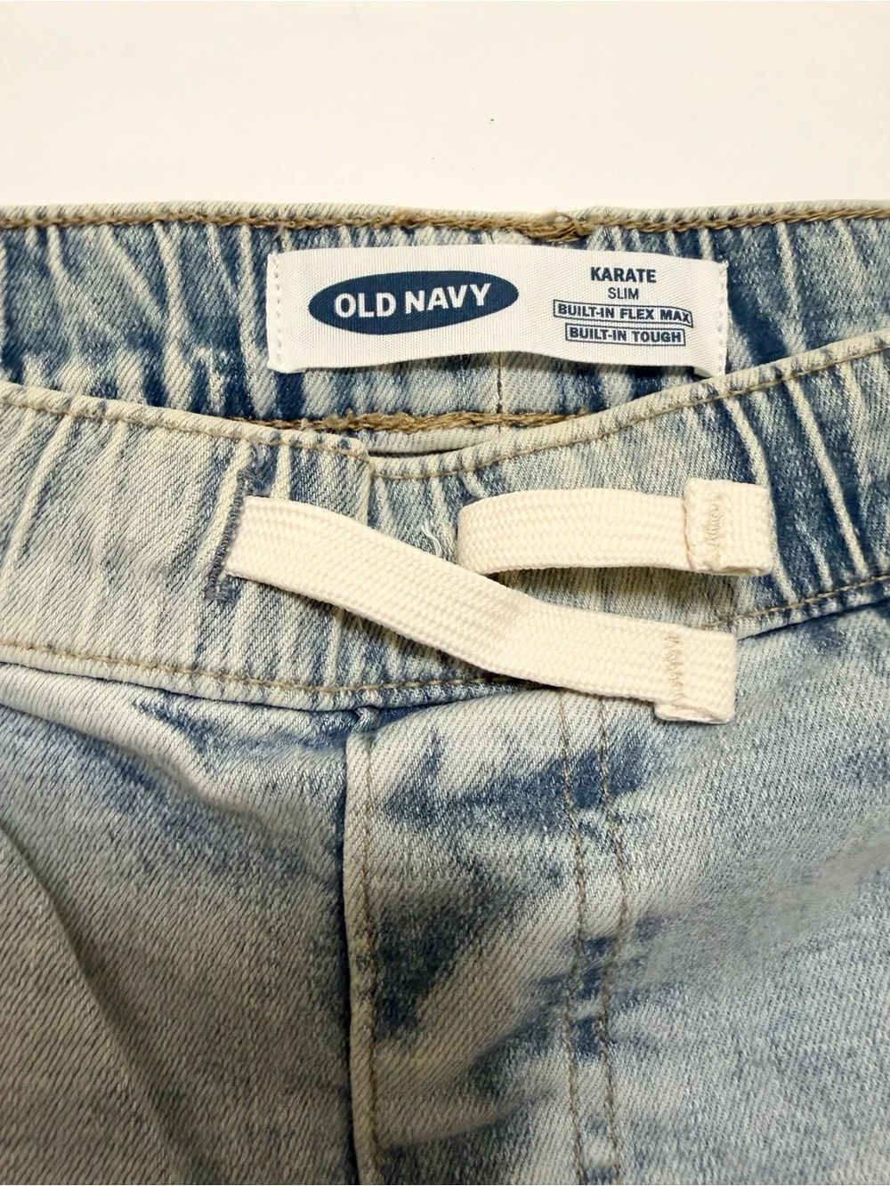 Old Navy Light Blue Distressed Kids Denim Shorts Youth Boys Size XL 14-16